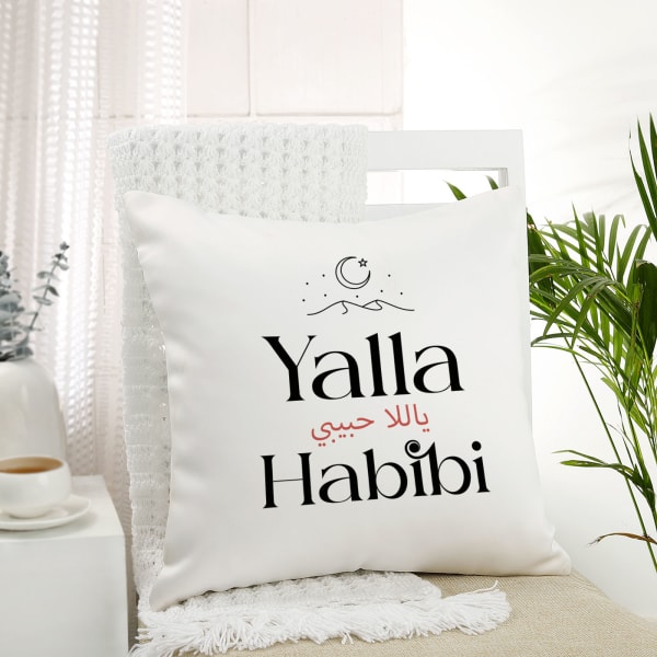 Yalla Habibi Personalized Cushion