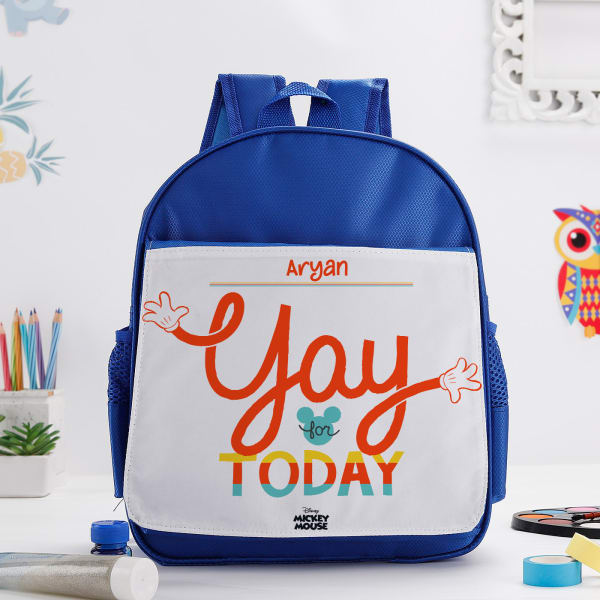 Yay For Today - School Bag - Personalized - Blue