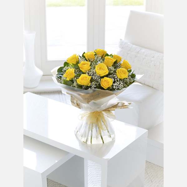 Yellow Rose Hand-tied