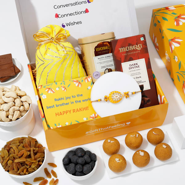 Yellow Sunshine Rakhi Hamper