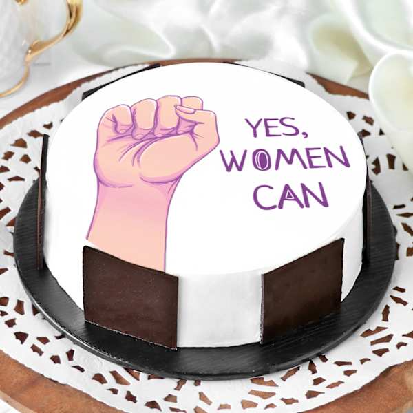 Yes Women Can Photo Cake