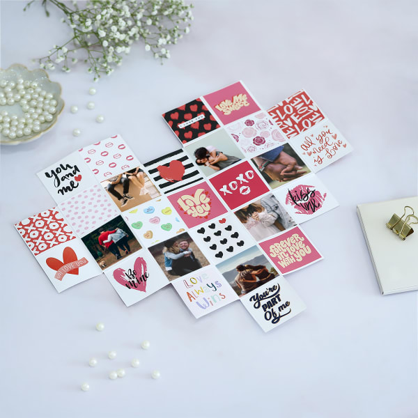 You And Me Forever Personalized Heart-Shaped Card