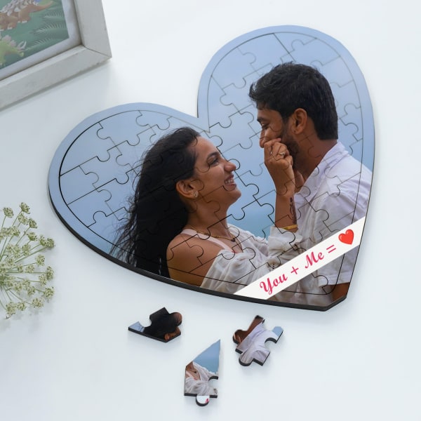 You And Me Personalized Wooden Jigsaw Puzzle