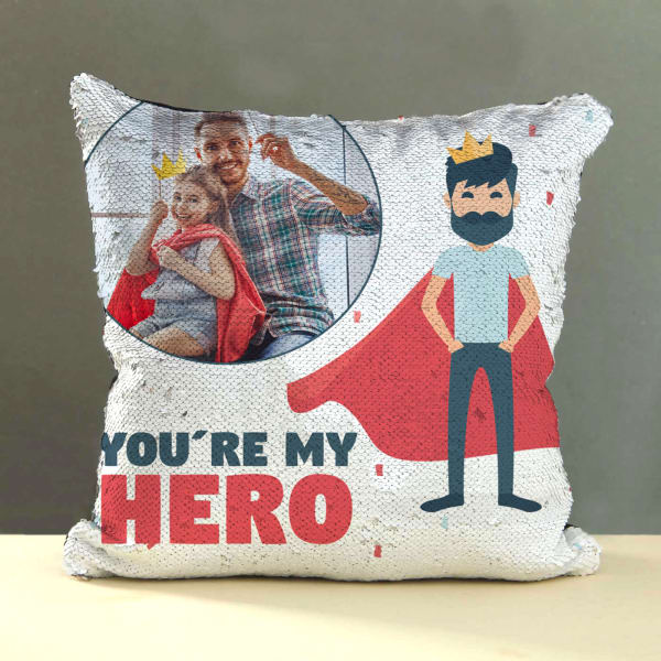 You are My Hero Personalized Cushion