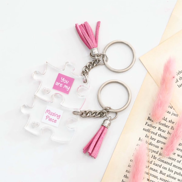 You Are My Missing Piece Puzzle Keychain