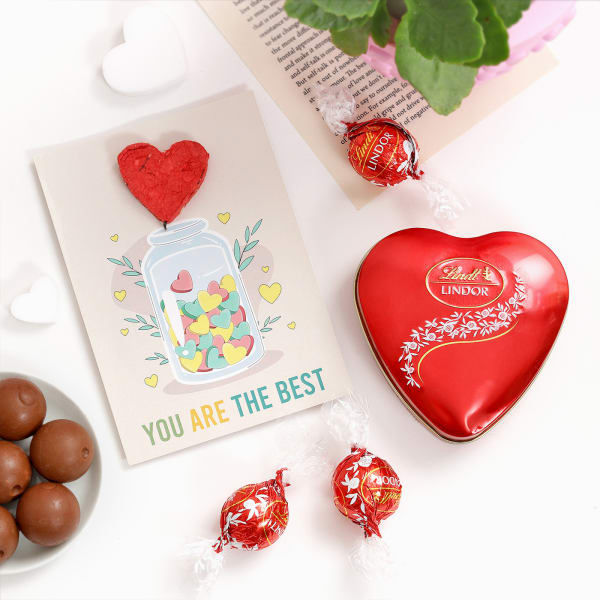 You Are The Best - Plantable Greeting Card And Chocolates