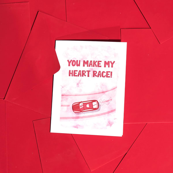 You Make My Heart Race Greeting Card