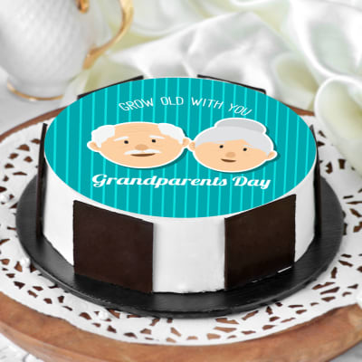 Download Adorable Grandparents Day Cake Half Kg Gift Send Grandparent S Day Gifts Online Hd1117329 Igp Com