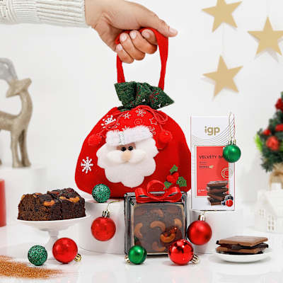 Adorable Santa Potli Christmas Hamper