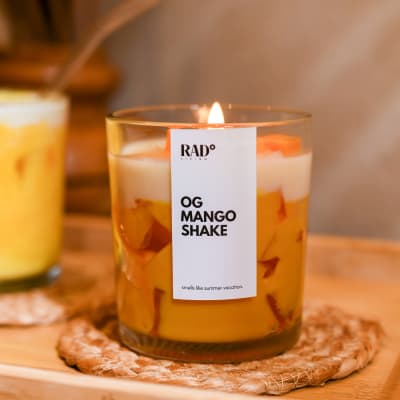 Alluring Mango Scented Candle - Single Piece