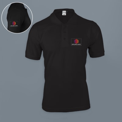 AWG Solid Polo T shirt for Men Black : Gift/Send Business Gifts Online ...