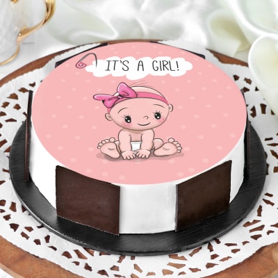 Order Baby Girl Cake Half Kg Online At Best Price Free Delivery Igp Cakes