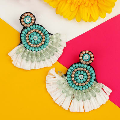 Touch of Elegance Rani Haar N Earrings: Gift/Send Diwali Gifts Online  JVS1187792 |IGP.com