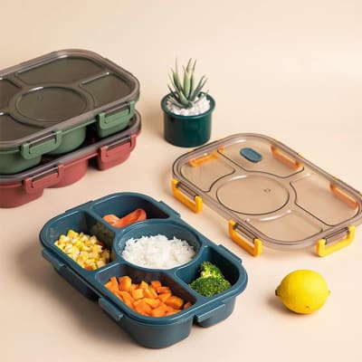 Bento Lunch Box - 5 Slots - Single Piece