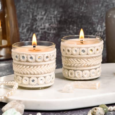 Bewitching Neroli And Bergamot Breeze Candles - Set Of 2