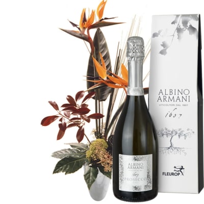 Birds of Paradise, with Prosecco Albino Armani DOC 75cl : Gift/Send  Interflora Gifts Online ID1089821 |