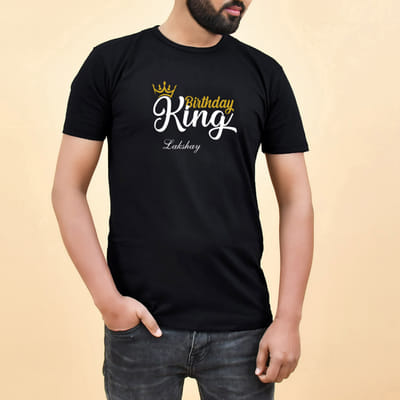 Birthday King Personalized Cotton T 