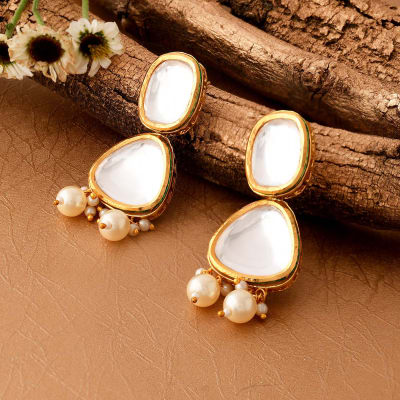 Bold n Chunky Kundan Polki Necklace Set: Gift/Send Jewellery Gifts ...