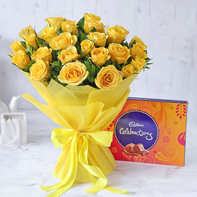 Buy Yellow Roses Online Order Yellow Color Roses For Delivery In India Igp Com