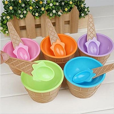 Buy/Send Bowls With Spoon Ice Cream Set Of 2 Online | IGP | JVS1217391