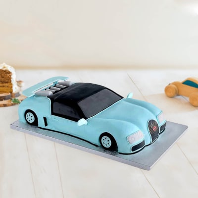 How to make a sports car cake - Bugatti Chiron - YouTube