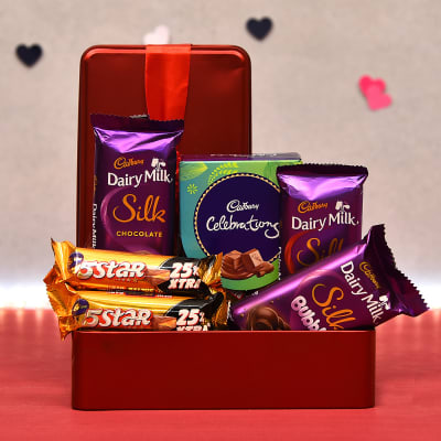 Cadbury Chocolates in Gift Box: Gift/Send Gourmet Gifts Online L11111065  |IGP.com