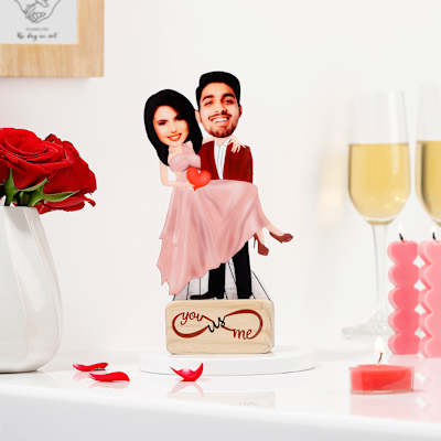 Carry Your Love Personalized Caricature Stand