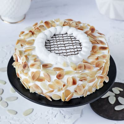 M158) Vanilla Almond Cake (Half Kg). – Tricity 24