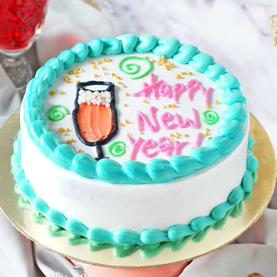 Order customised New Year Cakes | Gurgaon Bakers