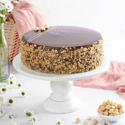 Chocolate Hazelnut Crunch Cake