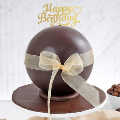 Chocolate Pinata Ball Cake for Birthday (750 Grams)