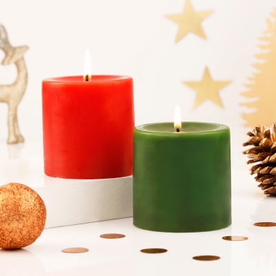 Buy/Send Christmas Aura Scented Candle Set Of 2 Online | IGP | JVS1270687