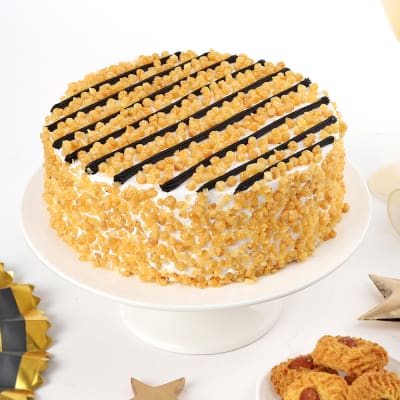 Order Classic Butterscotch Cake Half Kg Online at Best Price, Free  Delivery|IGP Cakes