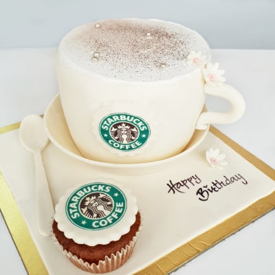 Coffee Cup Birthday Cake - CakeCentral.com