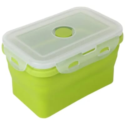 Buy/Send Collapsible Silicon Lunch Box 800ml Green Online | IGP ...