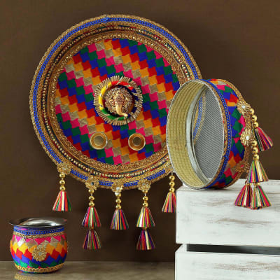 karwa chauth special pooja thali