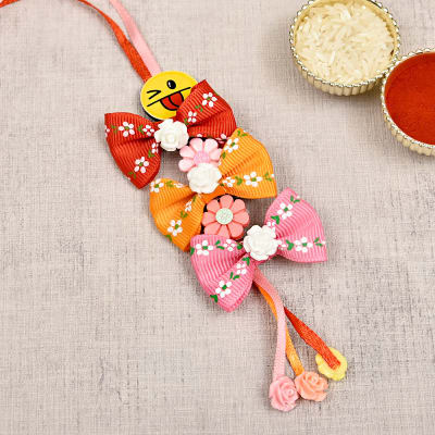 Colorful Flower Beads With Printed Bow Lumba Kids Rakhi Gift Send Rakhi Gifts Online L11098121 Igp Com It is one of the most beautiful rakhi for the kids. colorful flower beads with printed bow lumba kids rakhi