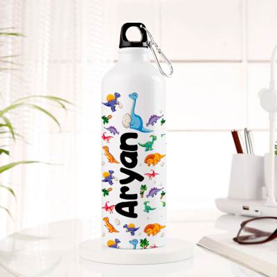 Cute Dino Personalized Sipper Bottle For Kids