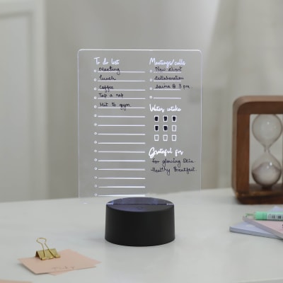 Daily Task Tracker LED Lamp