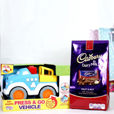 Dairy Milk Chocolate With Press And Go Vehicle Gift Send dairy milk chocolate with press and go vehicle gift send