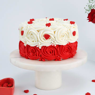 Buy/Send Romantic Wedding Cake | The Cakery Shop | Best Deals