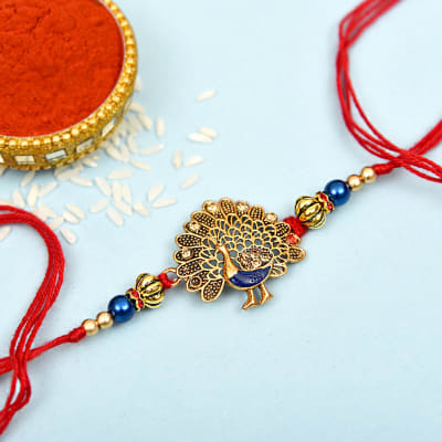 Buy/Send Designer Peacock Rakhi Online | IGP | L11115799