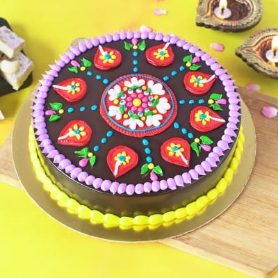 Scrumptious And Sparkling Diwali Cake | Winni.in