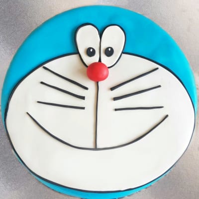 Doraemon Family Kids Chocolate Poster Cake - HolaCakes