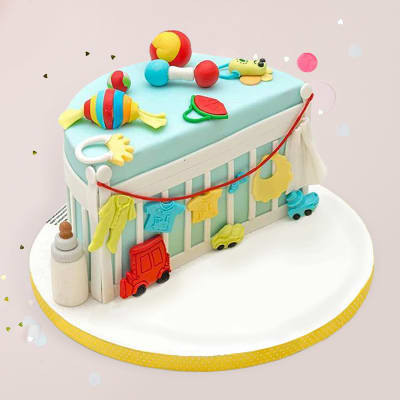 Order Baby Boy Half Year Birthday Cake 1 kg Online at Best Price, Free  Delivery|IGP Cakes