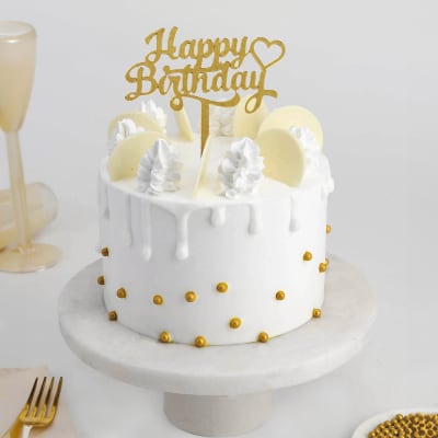 Exotic Pineapple Birthday Cake (600 Gm)