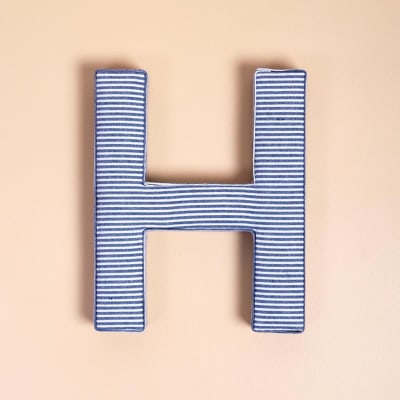 Buy/Send Fabric Letter Blue Online | IGP | JVS1232756
