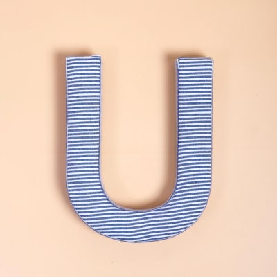 Buy/Send Fabric Letter Blue Online | IGP | JVS1232757