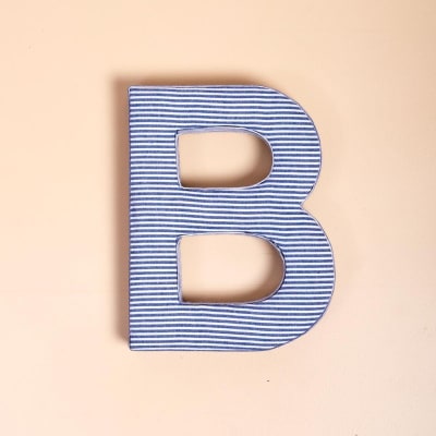 Buy/Send Fabric Letter Blue Online | IGP | JVS1232758
