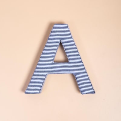 Buy/Send Fabric Letter Blue Online | IGP | JVS1232763